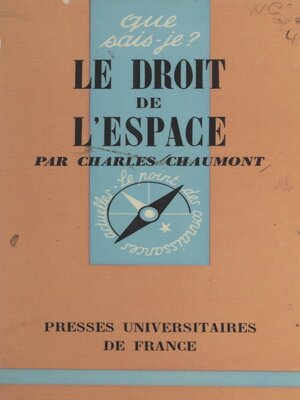 cover image of Le droit de l'espace